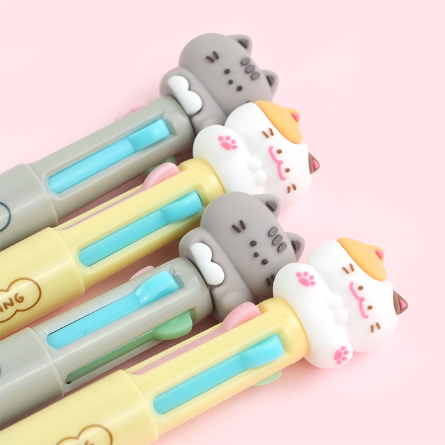 냥냥 4색볼펜